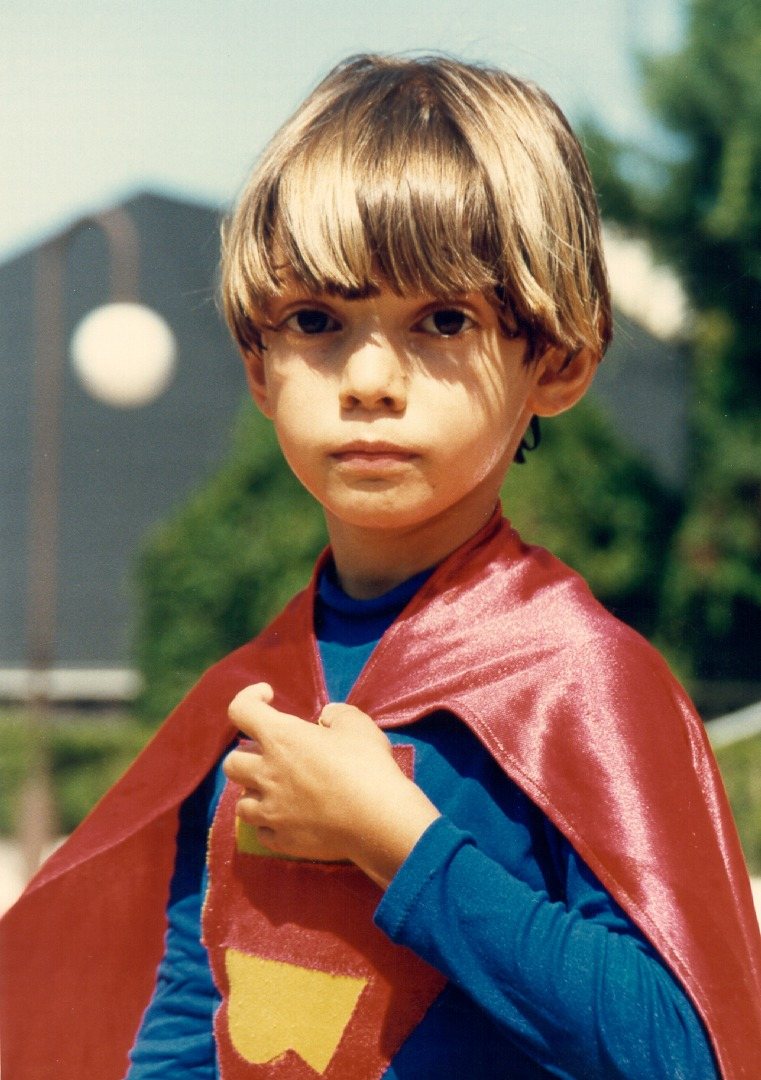 Nacho de niño. Me gustaban los superhéroes…